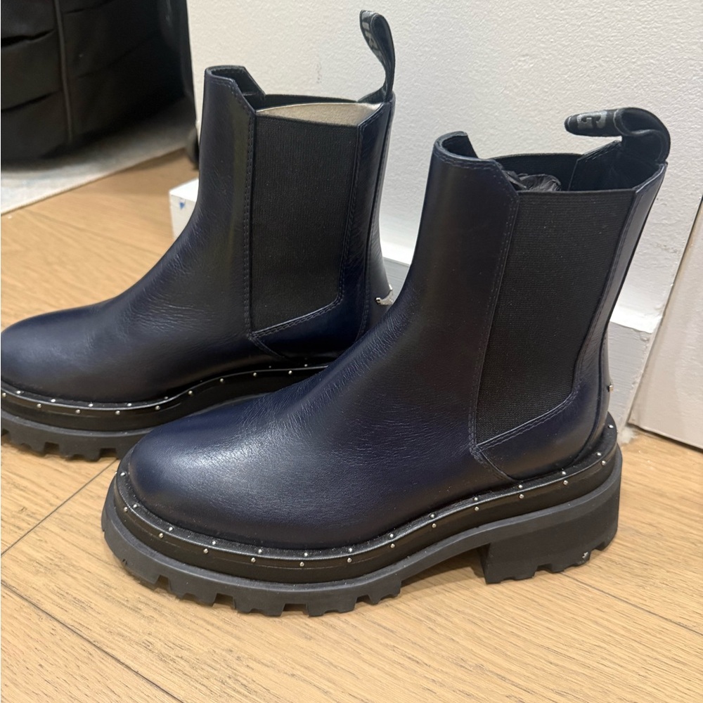 Zadig & Voltaire Navy Ankle Boots